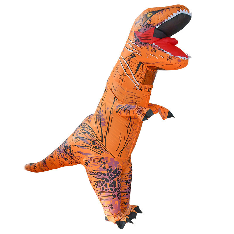 Disfraces inflables de Halloween trajes transfronterizos para niños trajes inflables de Tiranosaurus trajes de dinosaurios para adultos