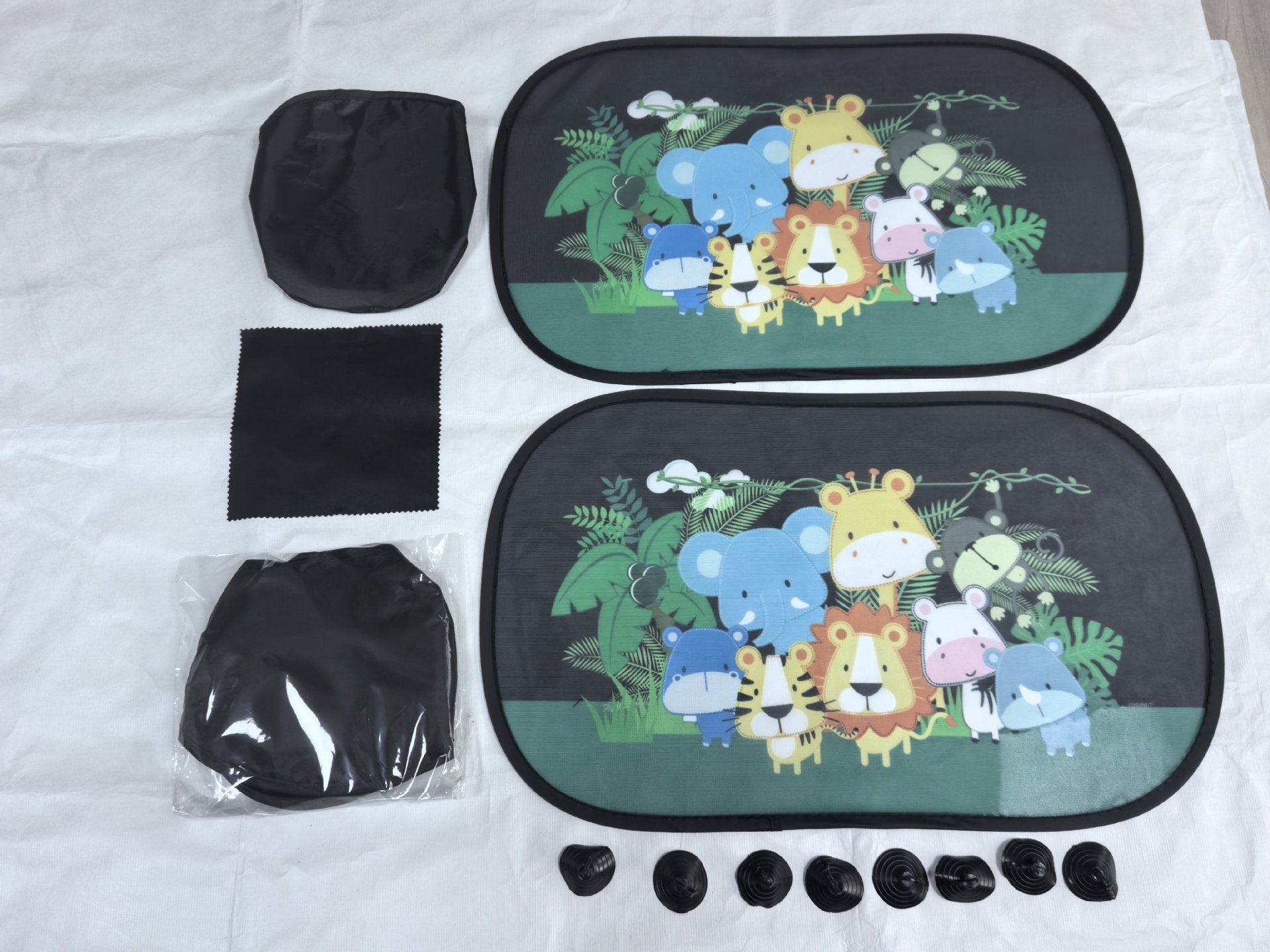 Children's Car Curtains, Sunshades, Magnetic Sunshade Curtains, Summer Baby Sun Protection and Heat Insulation Curtains, Cartoon Car Side Window Thick Sunshades