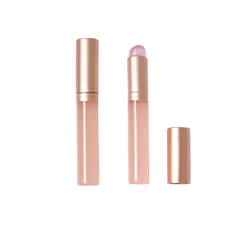 Q cepillo de labios de silicona suave con tapa cepillo de mascarilla de labios portátil lápiz labial especial mini lápiz labial de punta redonda cepillo de maquillaje image 5