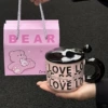 LOVE horizontal style (cup + lid + ball spoon + hand-held gift box)