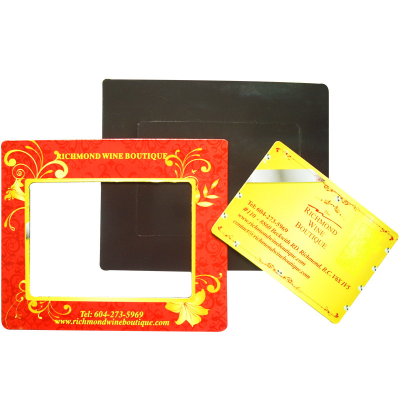 Factory custom creative refrigerator photo frame cheap advertising gifts multi-purpose photo frame refrigerator magnets