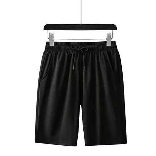 Men's Summer Ice Silk Thin A/C Breathable 5-inch Hem Shorts with Mesh Netting for Casual and Sports Wear