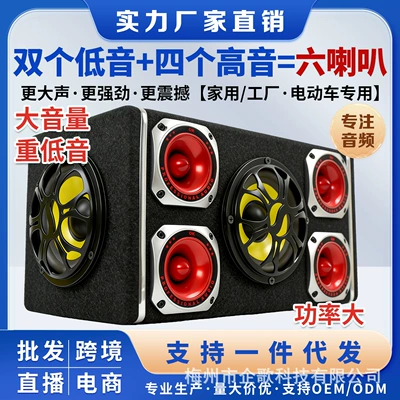 Wholesale Household 12V24V Car Subwoofer Electric Vehicle Audio System Car Battery Car Dedicated Bluetooth Speaker for Home Use
