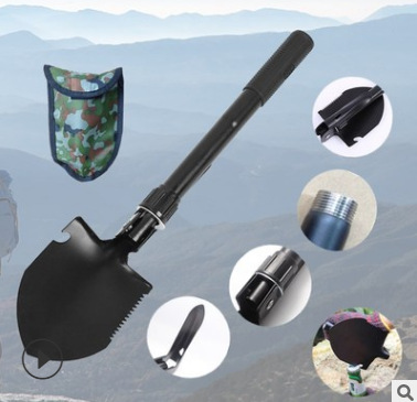 厂家供应畅销户外用品多功能折叠锹