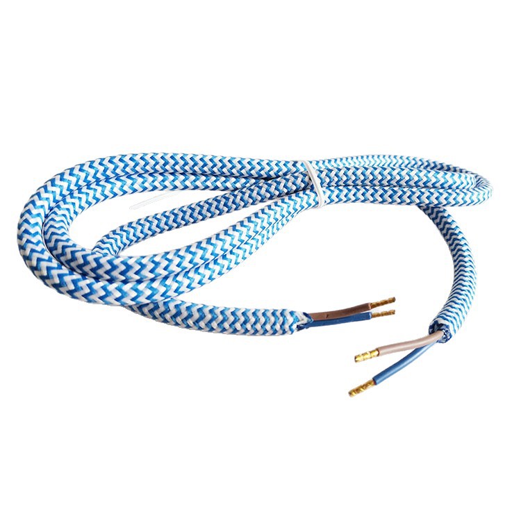 专业生产电源线2*0.75平方PVC彩色编织圆线质保2年USB插头线专用