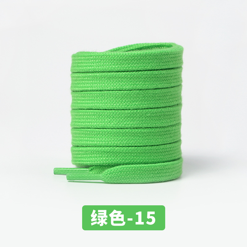 Green shoelaces, Terylene Cotton