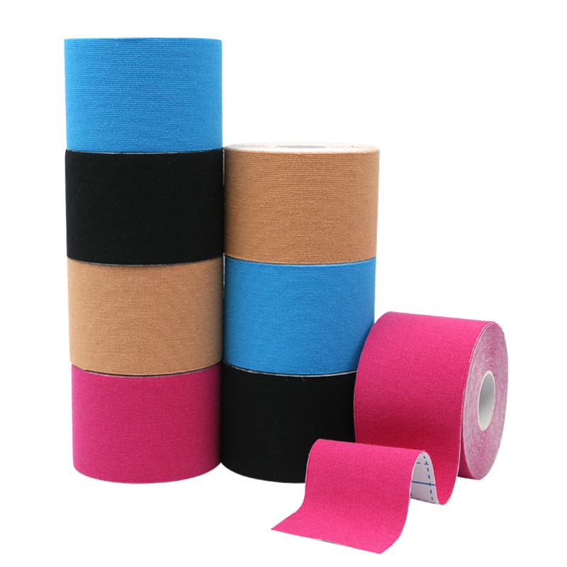 Adhesivo muscular deportivo elástico Kinesiologytape adhesivo muscular protector de rodilla y codo fitness
