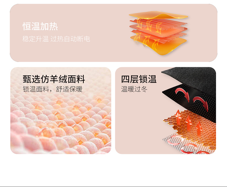 Graphene car heating cushion winter seat cushion car electric heating cushion 12 24 general cross-border manufacturers on behalf