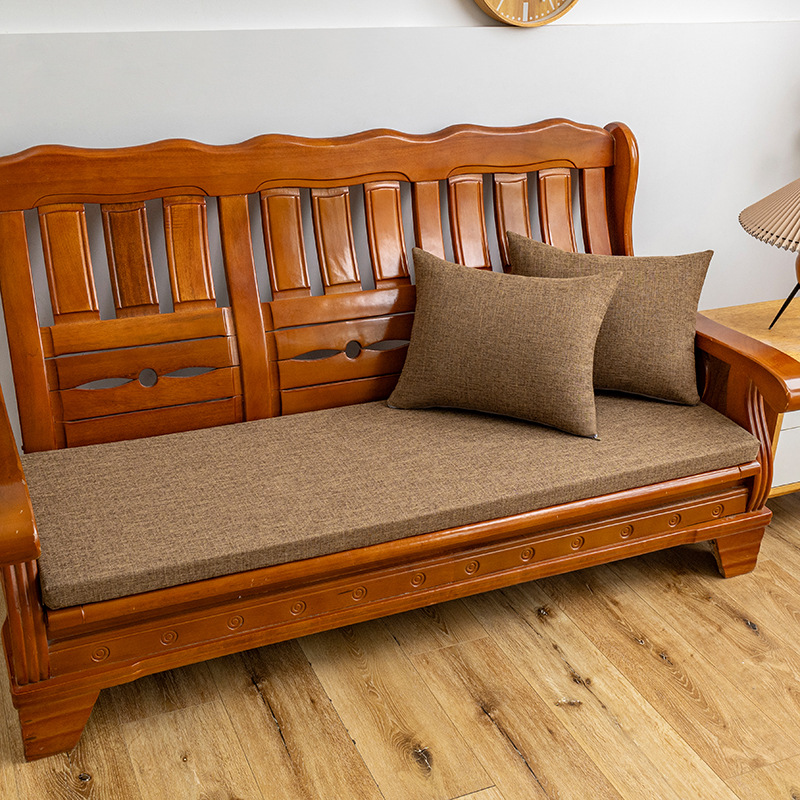 Solid Wood Sofa Cushion Mahogany Sofa Cushion Sponge Cushion New Chinese Style Old Wooden Chair Removable and Washable Anti-Slip Cushion