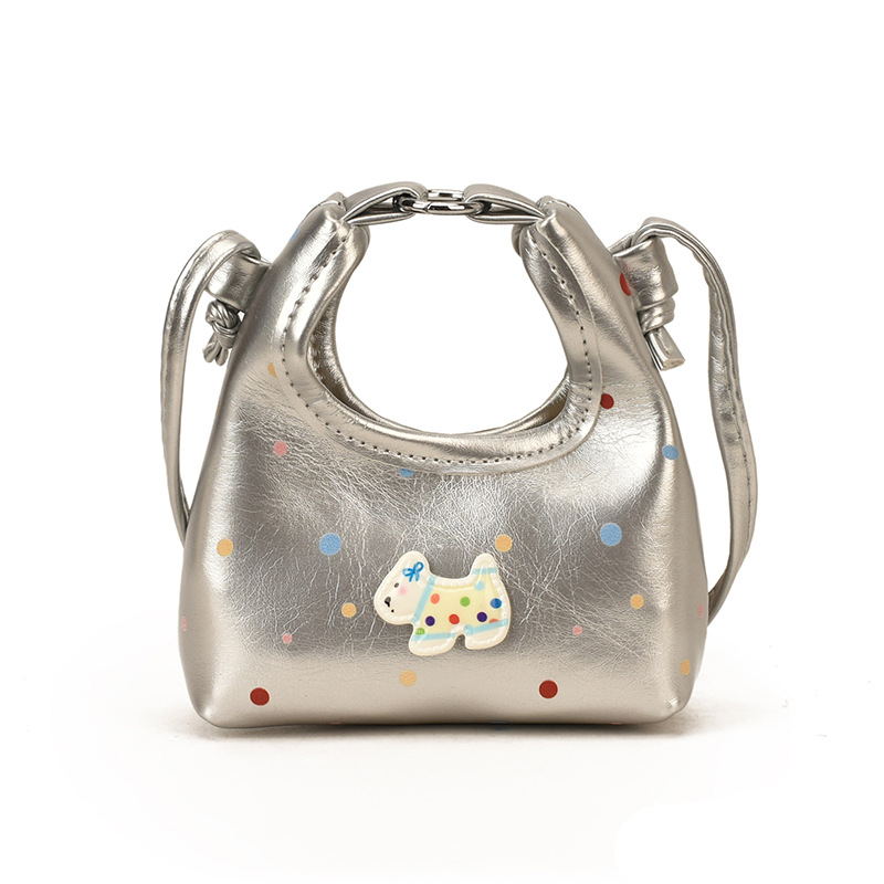 Nuevo bolso para niños coreano caricatura lindo cachorro padre-hijo mochila mini onda punto accesorios bolso para niñas