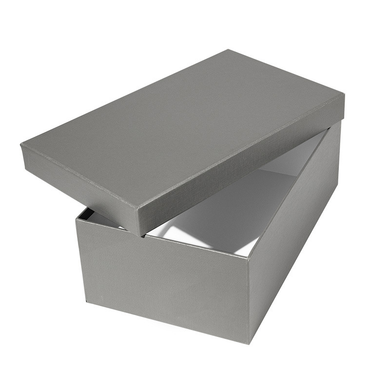 Caja dura de cubierta de cielo y tierra de alta gama Caja de zapatos para hombres y mujeres Caja de papel Caja de almacenamiento Caja de regalo Caja de zapatos para niños Caja de embalaje en stock