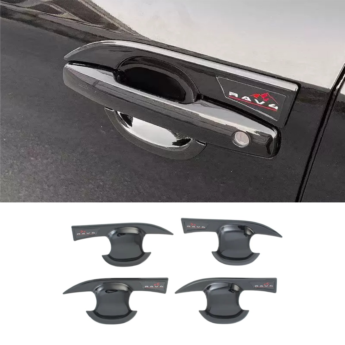Suitable for Toyota Rav4 26 Models: Rearview Mirror, Fog Light Cover, Corner Protector, Rear Wing Side Cover, Rear Trim Strip
