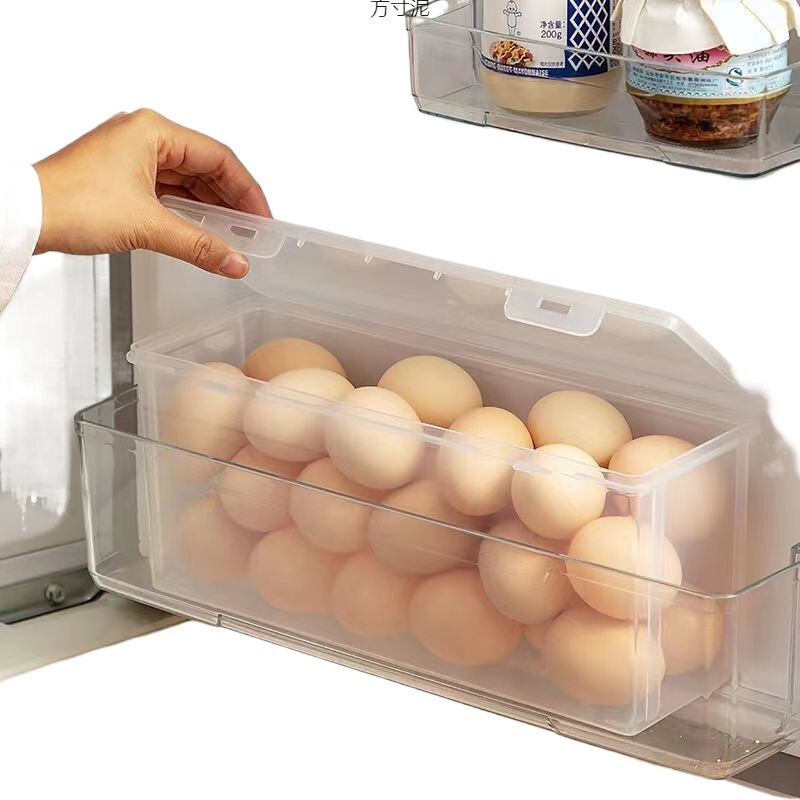 卵収納ボックス冷蔵庫専用収納整理ボックス食品級タッパー大容量透明プラスチックボックス工場|undefined