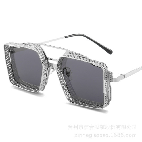 2187金属网方框大框亚马逊太阳镜男女墨镜批发sunglasses防紫外线