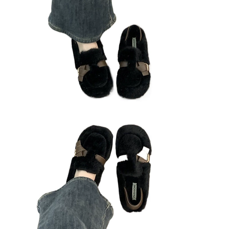 Mao Mao Shoe женские 2024 новые осенне-зимние однотонные Mary Zhen женские туфли, нежные вечерние туфли, парные детские туфли, тканевые (тканевые) туфли