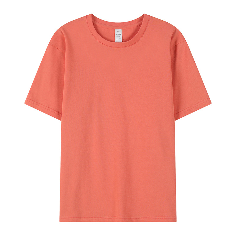 Camiseta publicitaria de algodón personalizada para hombres con dibujos de procesamiento de algodón peinado ropa de trabajo camiseta de manga corta camiseta cultural de algodón