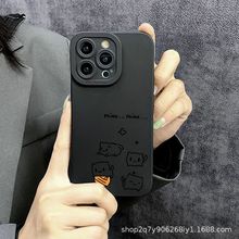 线猫咪适用苹果15PROMAX手机壳iphone11/12/13/14/16保护套7/8XSM