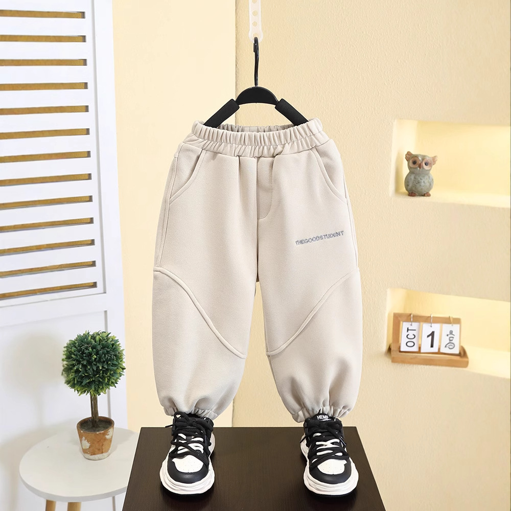 7757 ropa para niños pantalones casuales para niños modelos de primavera y otoño 2025 nuevos pantalones coreanos pantalones sueltos para niños de primavera image 6