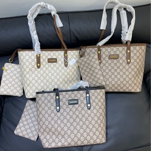 2025 New Tote Women's Bag Large Capacity Korean Handbag Presbyopia Letters Retro Easiest for Match Shoulder Bag Cross-Border