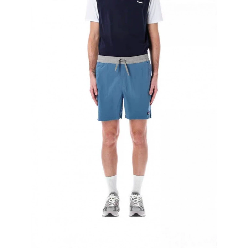 Мужские и женские шорты в одном стиле, повседневные уличные брюки с пятью точками на шнурке, новинка лета 2025 года, свободные контрастные цвета из двух частей