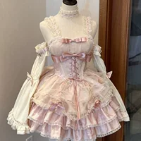Лидер продаж, в наличии комплект Rose Butler JSK, подкультура, сладкое, пряное, нежное балетное платье в стиле Лолиты