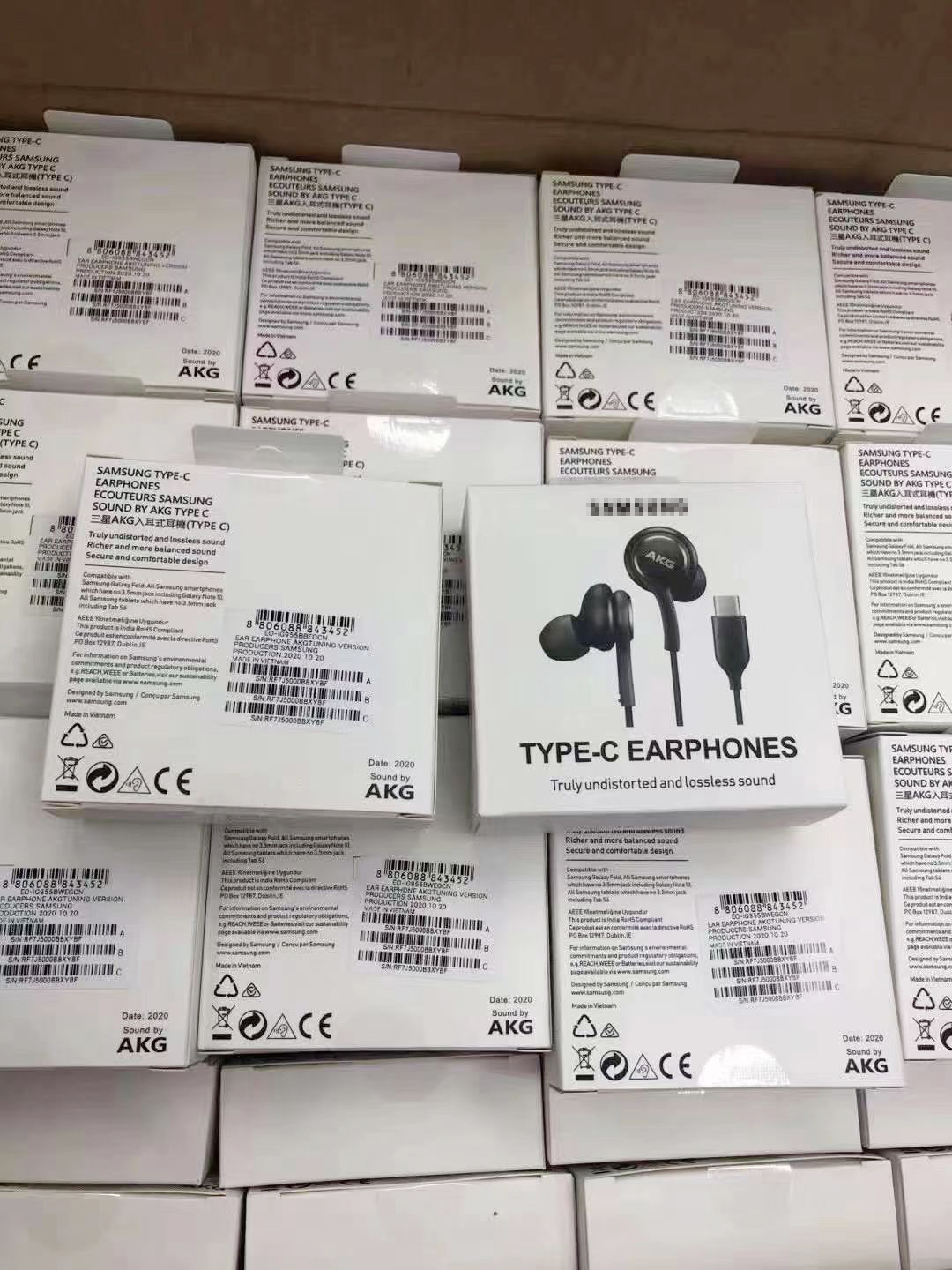 Para Samsung S20 Note10 A8s auriculares de alta calidad con control de cable Type-C auriculares S22S23AKG