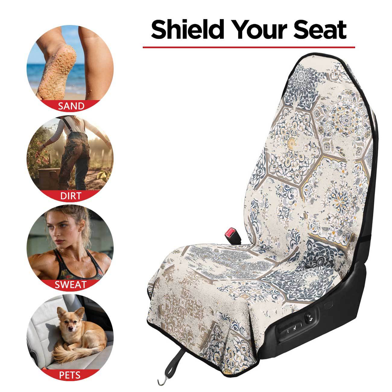 Car seat towel cover front seat protector suitable for gym and exercise, universal for all seasons, car use 76
