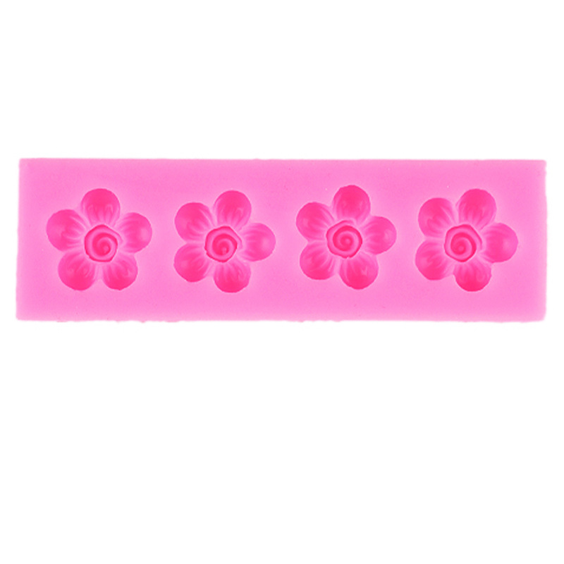 Mini girasol pequeña flor serie pastel molde de silicona pastel de chocolate fondant decoración molde de silicona