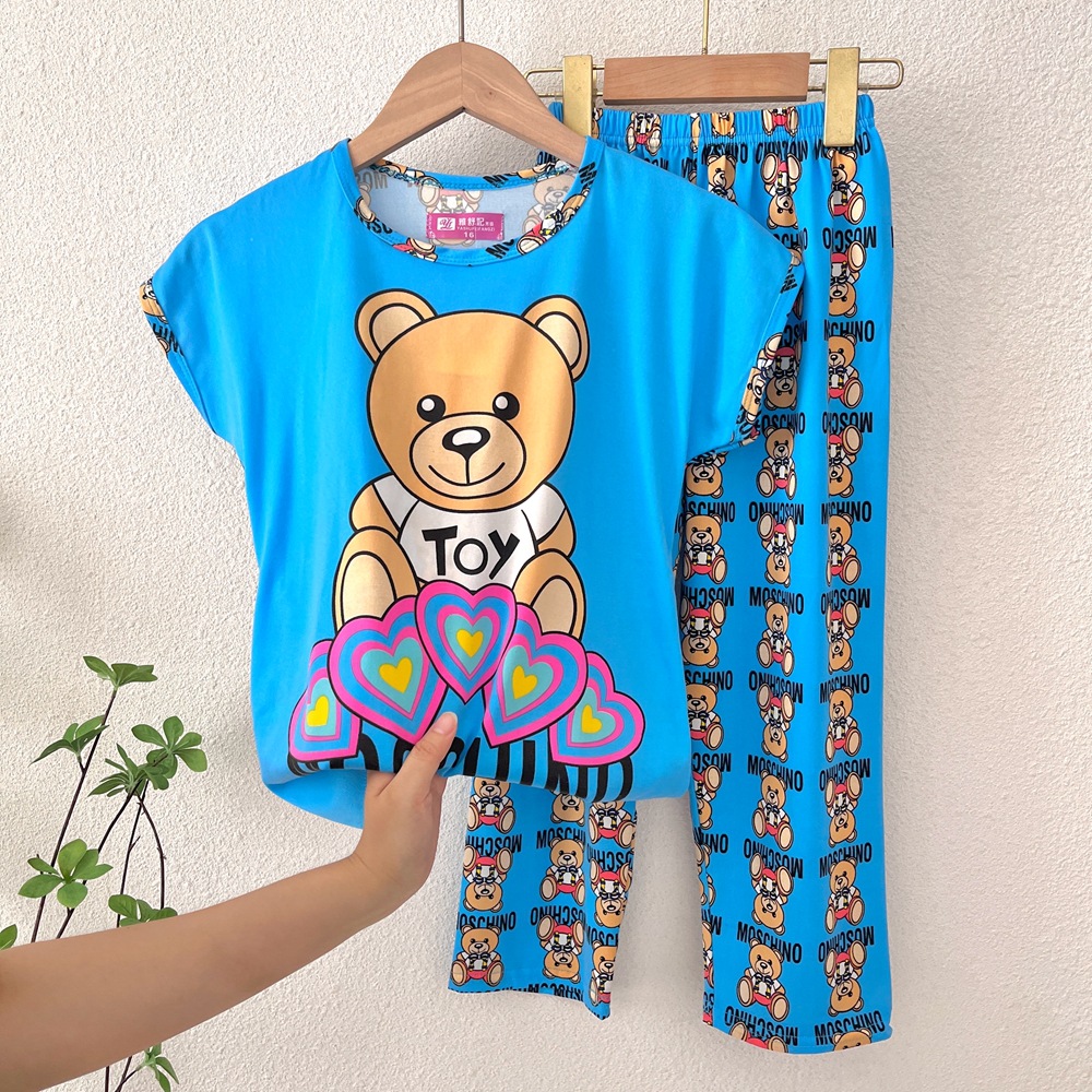 Z-manga corta y larga-oso azul