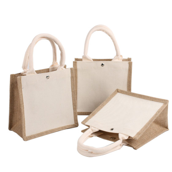 Three-dimensional Canvas Bag in stock Butterfly Ancient Bart Bag DIY Cotton and Linen Hand-painted Graffiti Hand-in-hand Gift Bleached Lacquer Linen Bag