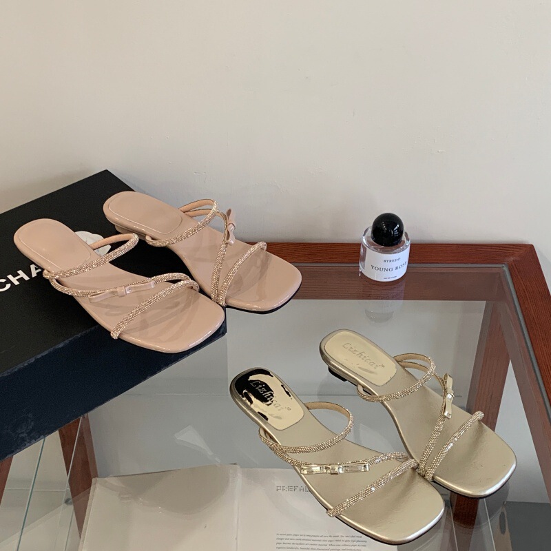 Guangzhou Dropshipping 2026 Spring/Summer New Korean Style Single-Strap Open-Toe High-Heeled Women's Sandals and Slippers Guangzhou Dropshipping 2026 Spring/Summer New Korean Style Single-Strap Open-Toe High-Heeled Women's Sandals and Slippers