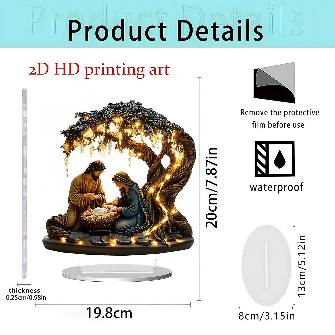 Cross-Border Flat Acrylic Ornaments Angel Southeast Asian Style Easter Christmas Crafts Home Ornaments