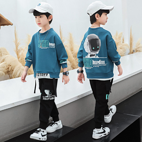 Children's Spring and Autumn Set for Boys 2024 New Spring and Autumn Style, Suitable for Middle Children, Stylish Children's Korean Version, Handsome Boy Fashion