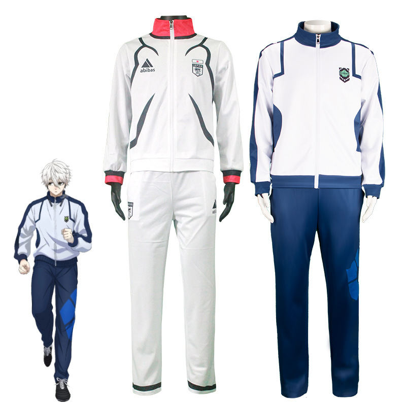 Bluelock Blue Prison Jersey Jieshiyifenglehu Cosplay Sportswear Suit Cosplay Outfit Bluelock Blue Prison Jersey Jieshiyifenglehu Cosplay Sportswear Suit Cosplay Outfit