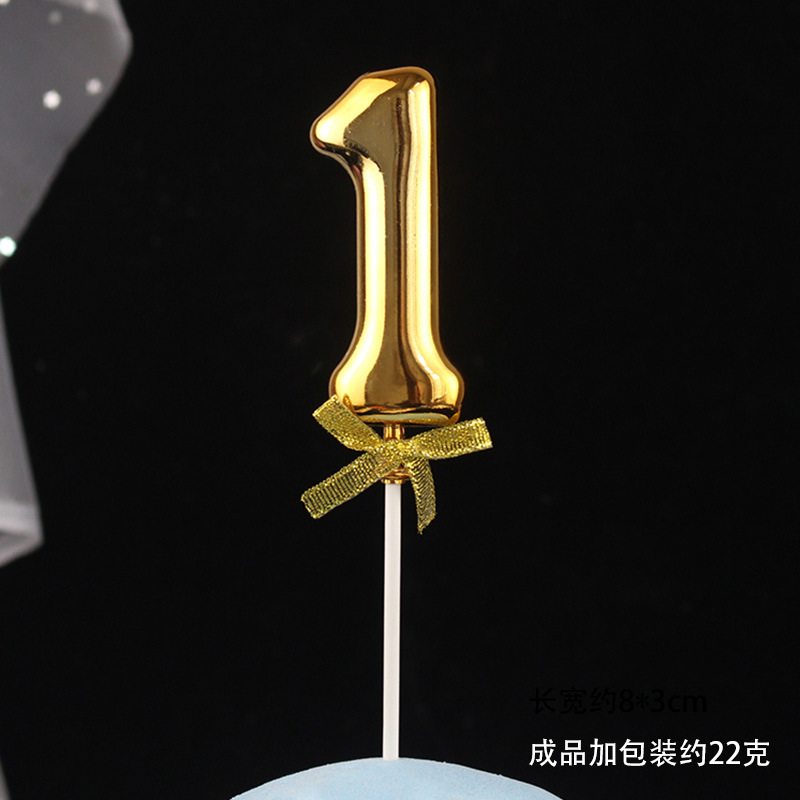 Decoración digital para pasteles 0-9, 3D oro/rosa, inserto para cumpleaños – Mayorista de Yiwu image 11