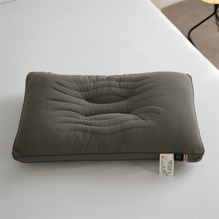 Simple Solid Color Cassia Pillow Core One Light Luxury Shaped Partition Neck Protection Pillow Sleeping and Sleeping Bacteriostatic Home Single Person