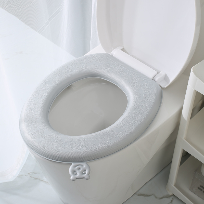 EVA防水トイレマット、四季通用トイレシート、粘着式家庭用トイレシートカバー、防水厚手|undefined