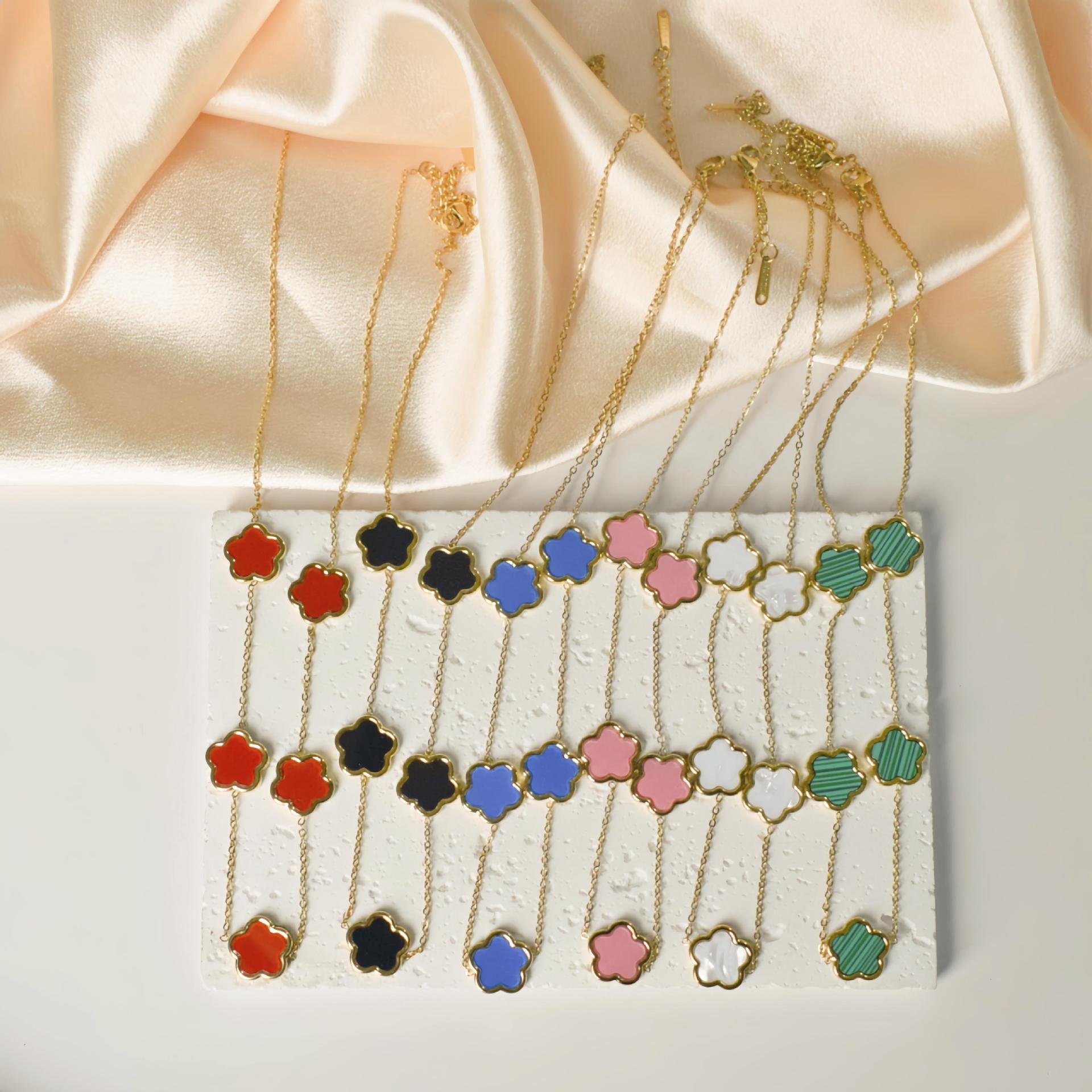 fashionable geometric necklace stainless steel