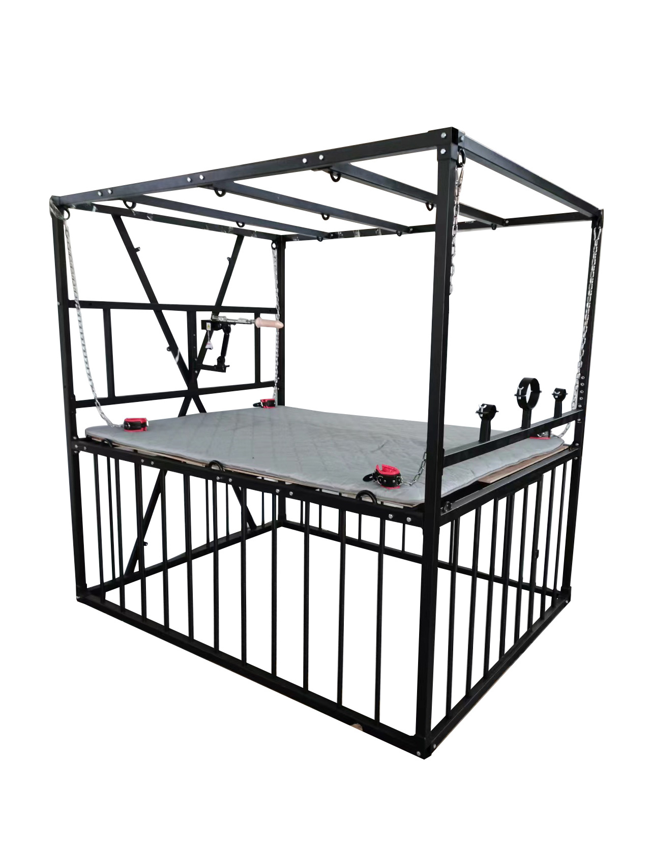 BDSM情趣家具调教室道具刑床X架一体狗笼惩罚束缚工具大型拘束架-阿里巴巴