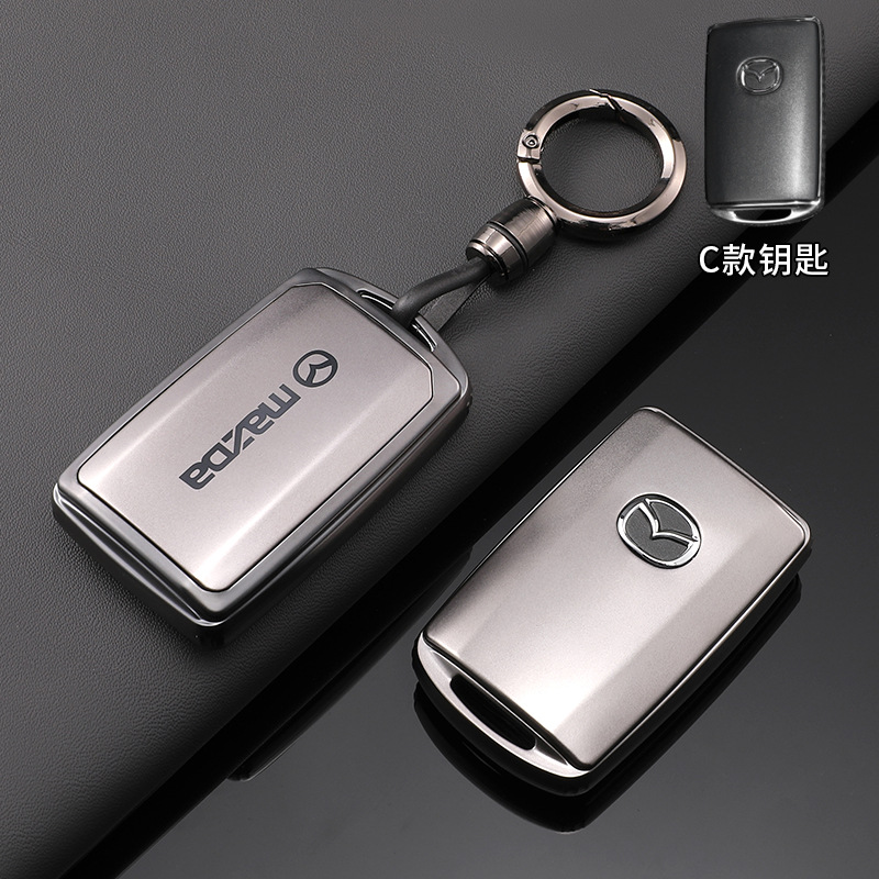 Mazda C [titanium gold] bright gun round hanging buckle