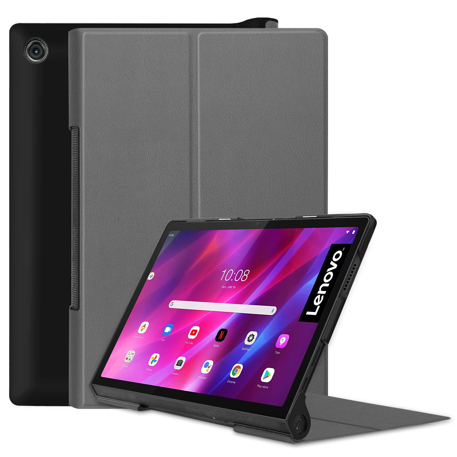 Подходит для Lenovo Smart Tab 10.1 Yogatab5 чехол из кожи YT-X705 защитный набор, карта скоба ультратонкая оболочка