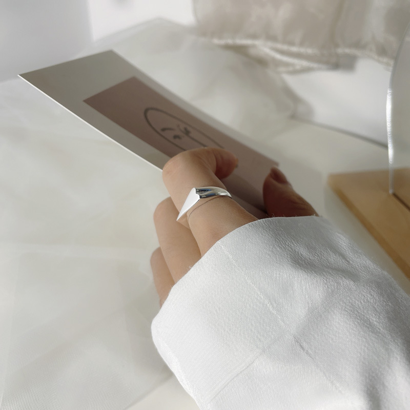 Korean personality creative 925 sterling silver heart-shaped ring wholesale