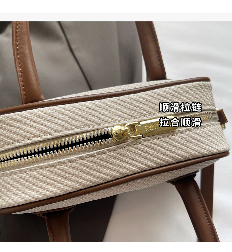 Women's bag 2025 Summer New style trendy and stylish small square bag, Boston retro hand-held pillow bag, single-shoulder crossbody bag Item Picture