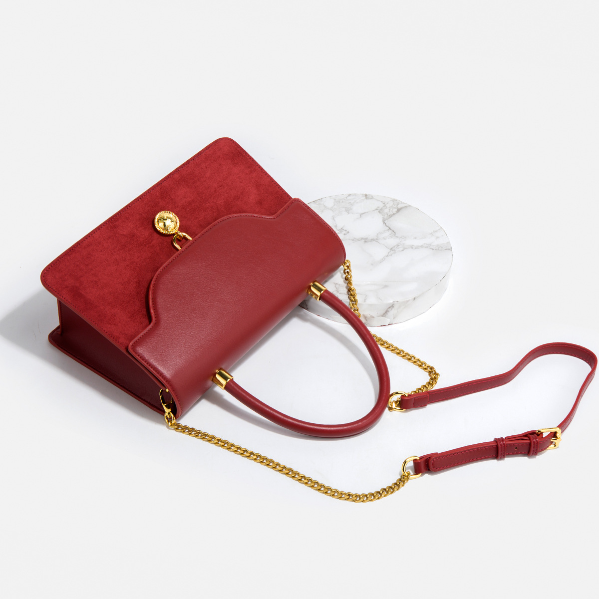 Borsa da sposa rossa elegante borsetta a tracolla da donna_voghion.com