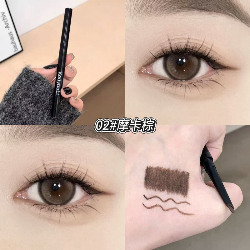 KodyboLL Smooth Eye Liner Gel Pen Long Lasting Color Natural Blade Pen Maquillaje de ojos exquisito impermeable y anti-transpiración