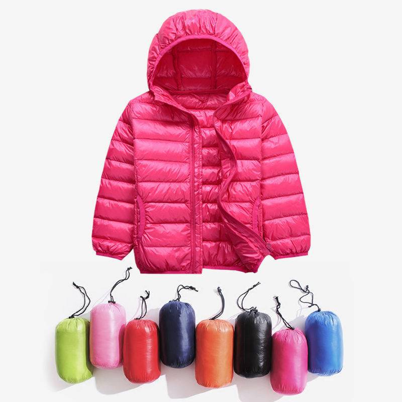 Winter children's light and thin short demi-season ultra light down…