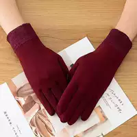 Флисовые теплые перчатки в корейском стиле