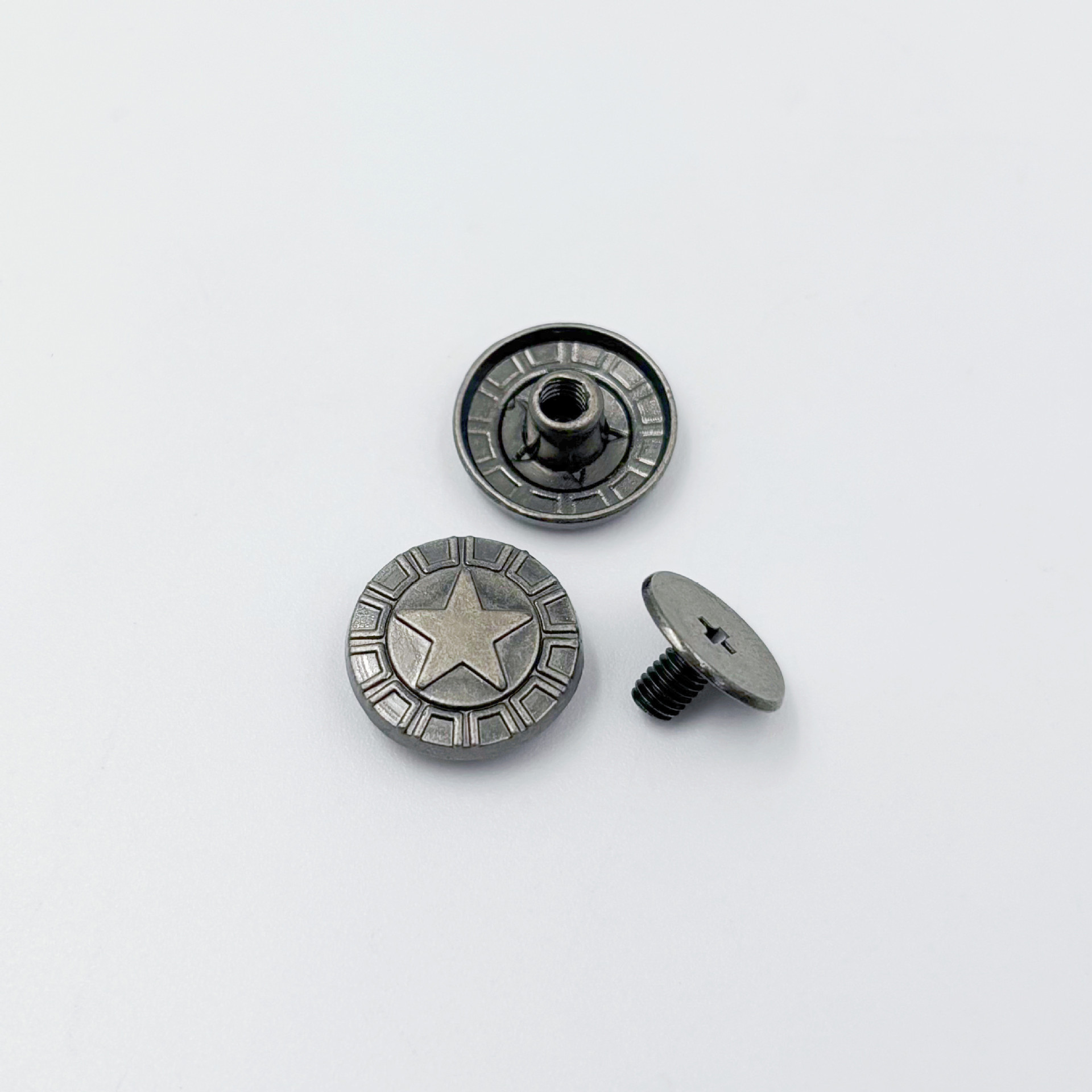 Botón de cordón de sandalias sin clavos fijo botón de decoración accesorios de hardware botón de enlace de botón de tornillo desmontable