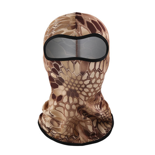 Cross-border Amazon bike snake pattern face mask outdoor sports ice silk sun protection neck cover one-piece headgear bonnet