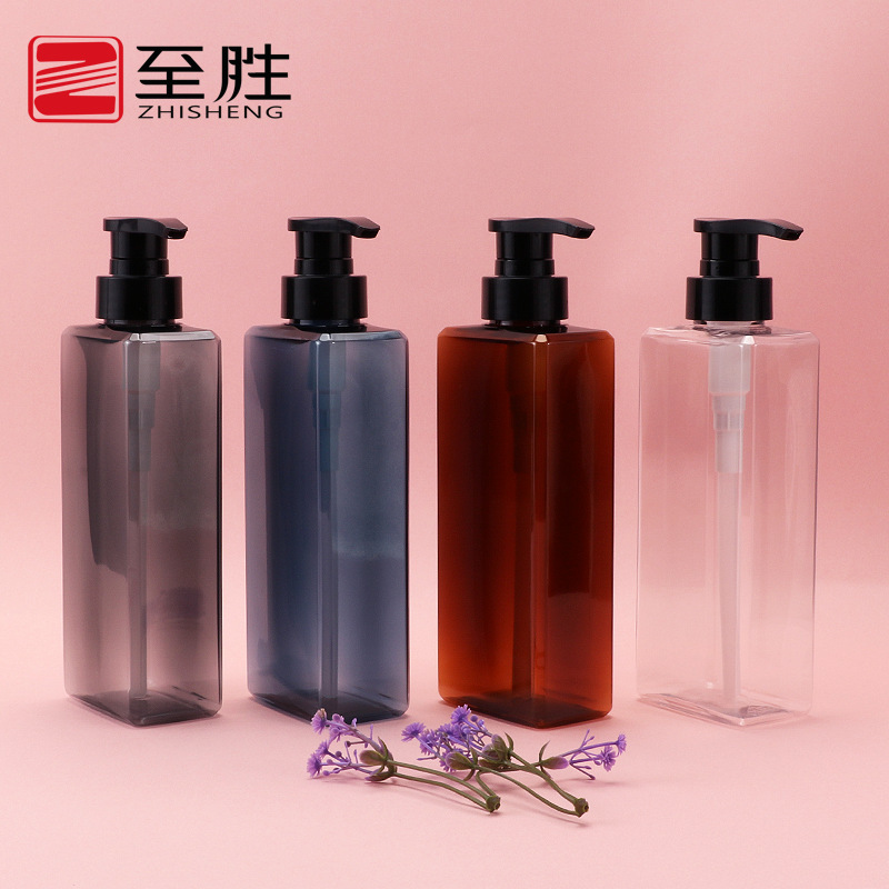 スポット 400ml500ml 角型プレスシャンプーボトル シャワージェル ハンドソープ 洗顔料 ボディローションボトル|undefined